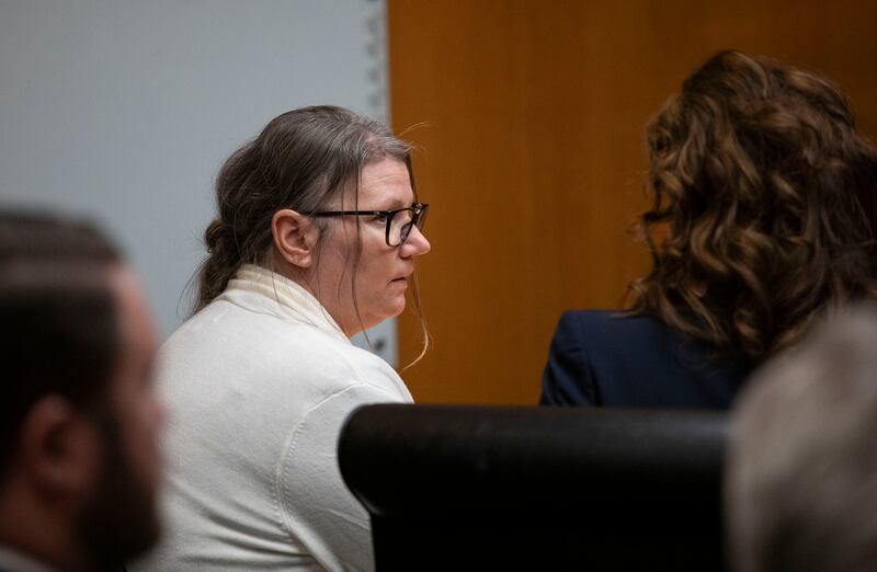 Jennifer Crumbley was also found guilty on four counts of involuntary manslaughter. Photograph: Bill Pugliano/Getty Images