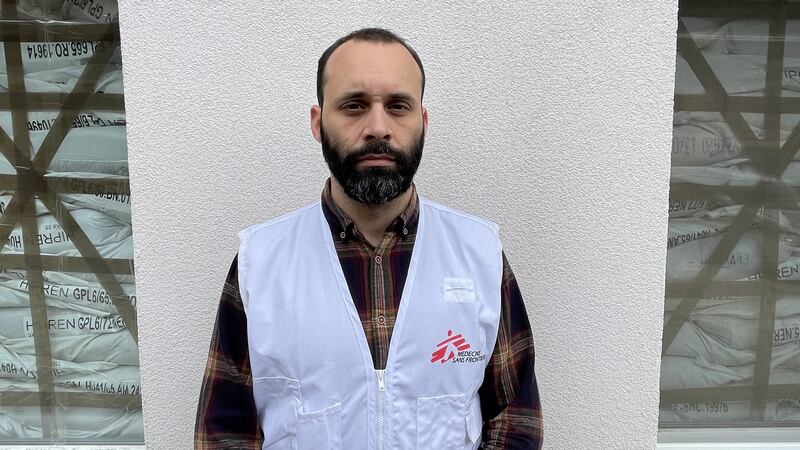 Joao Martins, head of the Médecins Sans Frontières mission in Ukraine, in the eastern city of Kharkiv.