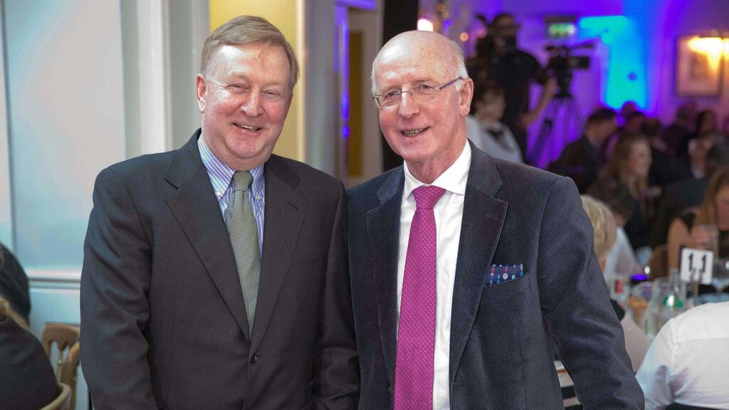 Michael Grassick with trainer John Oxx: “A lot of lads ease up on a horse so they can actually finish, particularly on deep ground,” said Grassick. Photograph Morgan Treacy/Inpho