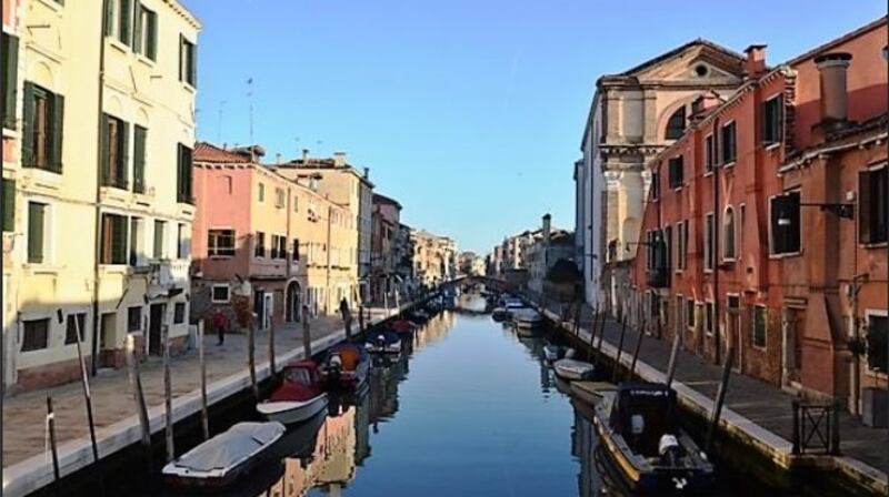 Two-bed canal-side apartment in Venice, Italy