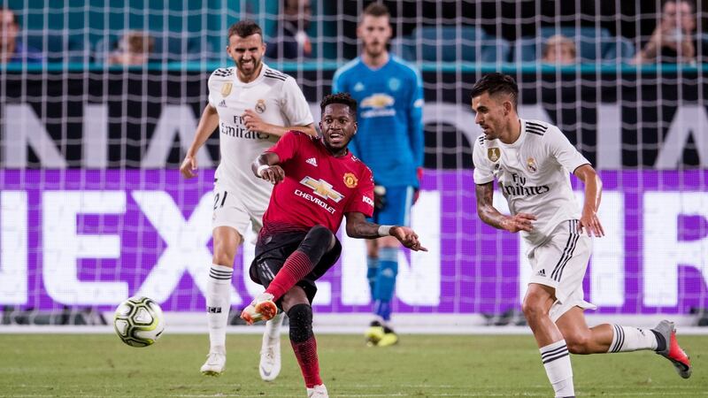 New signing Fred was in action for United. Photo: Rob Foldy/Getty Images