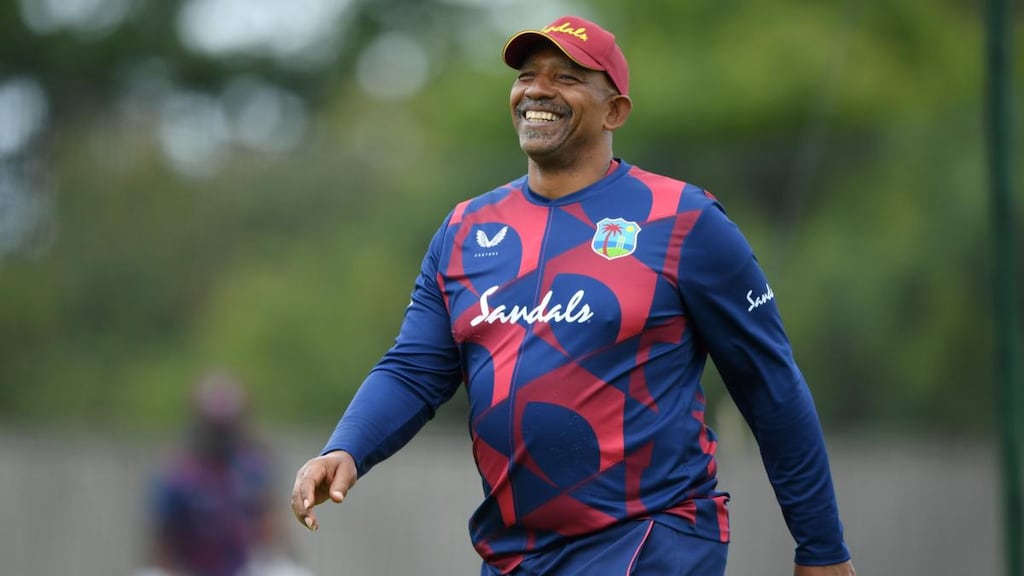 Phil Simmons’s West Indies start a three-Test series against England on Wednesday. Photograph: Stu Forster/Getty