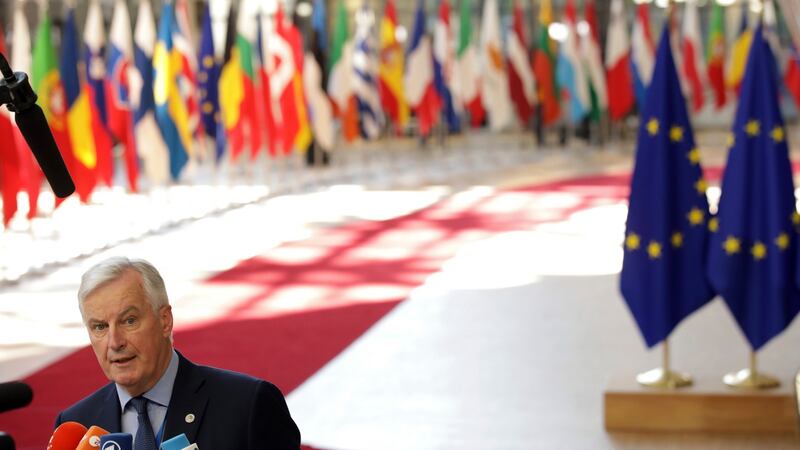 EU chief Brexit negotiator Michel Barnier has sought to reassure unionists that the EU’s backstop proposal is not a threat to the UK’s constitutional order. Photograph: Olivier Matthys/AP