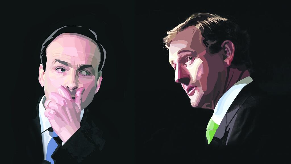 Old habits: Micheál Martin of Fianna Fáil and Enda Kenny, the acting Taoiseach, have struggled to see eye to eye