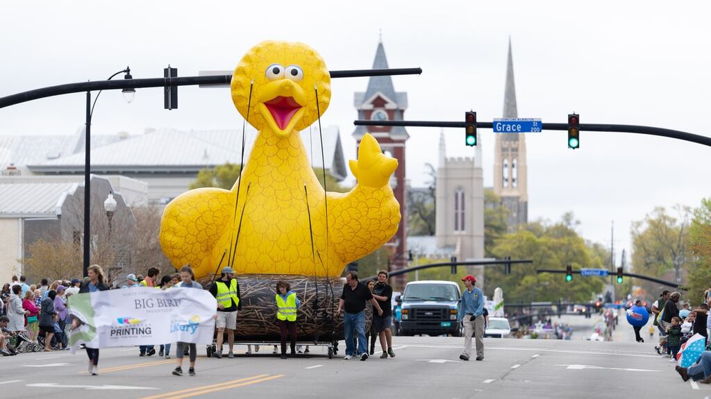 Balloon of Big Bird from Sesame Street. Photograph: iStock