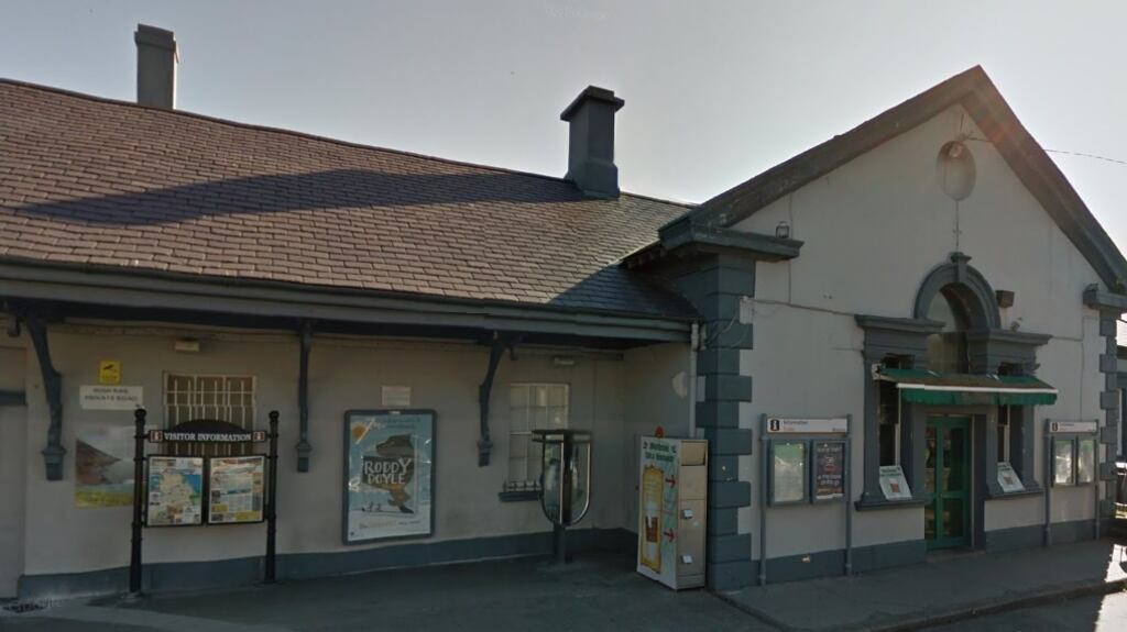 Two people have been arrested in connection with an assault and robbery on a man at Bray Dart station (pictured). Image: Google Streetview.