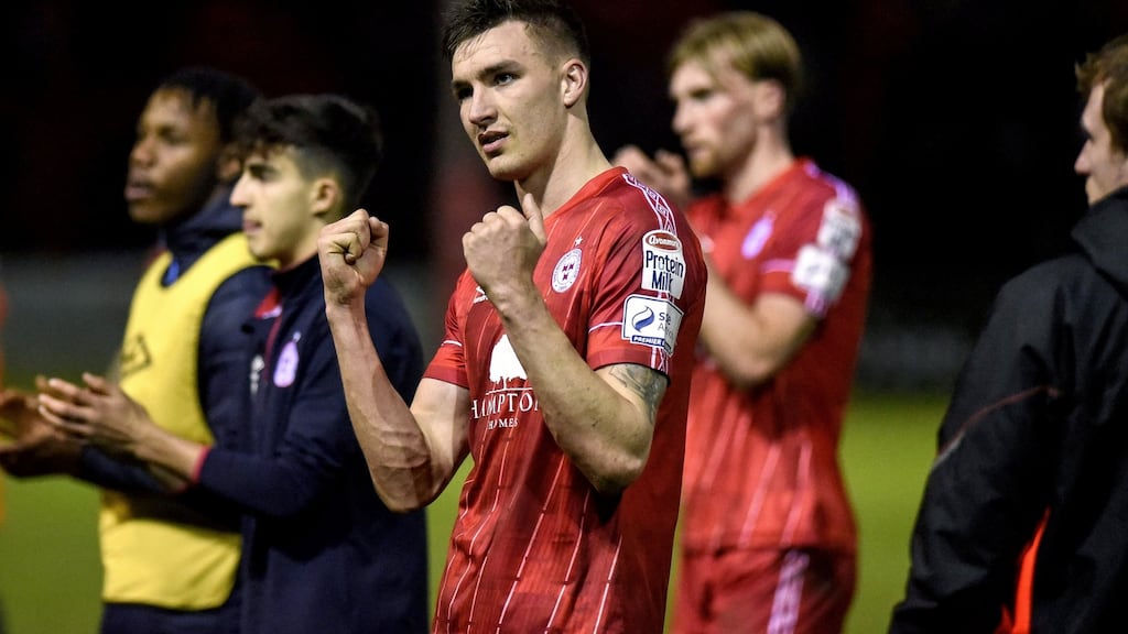 Shelbourne’s Sean Boyd after Friday night’s draw with Dundalk at Tolka Park. Photograph: Ciaran Culligan/Inpho