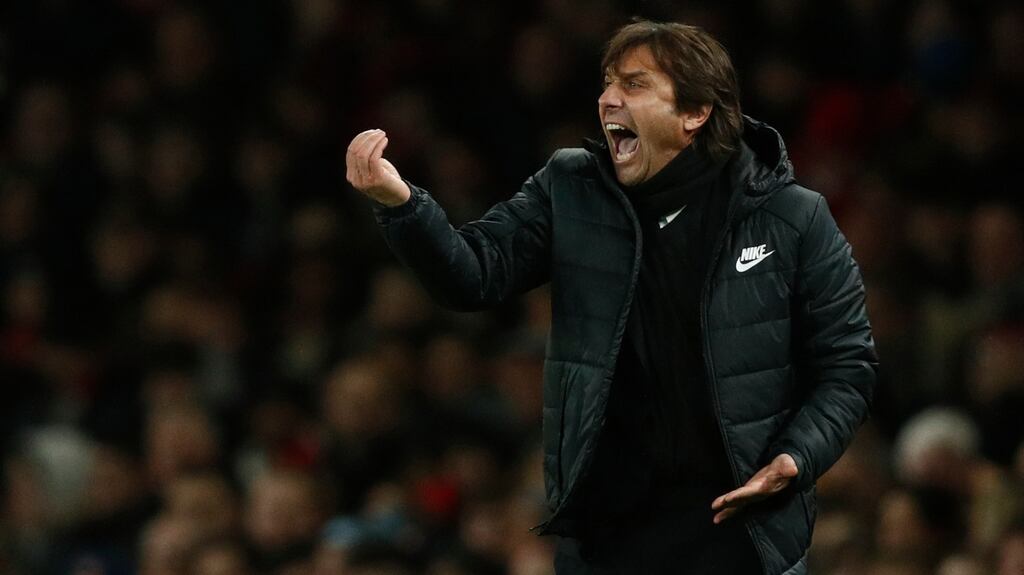 Chelseamanager Antonio Conte questioned Manchester United’s Jose Mourinho. Photo: Getty Images