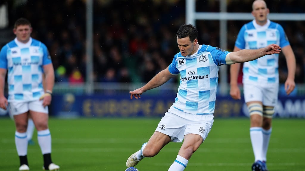 Johnny Sexton is available for Leinster’s Pro 14 clash with Glasgow. Photograph: Mark Runnacles/Getty