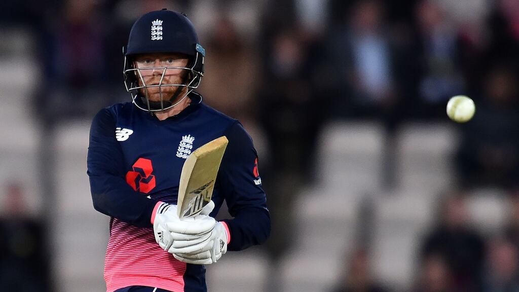 England’s Jonny Bairstow bats during the final one-day international against the West Indies in Southampton. Photograph: Glyn Kirk/AFP/Getty Images