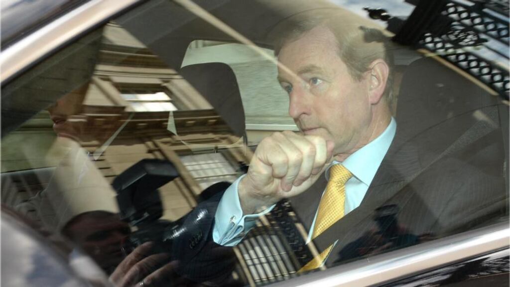 Taoiseach Enda Kenny leaves Government Buildings yesterday evening. He addressed the European Parliament in Strasbourg today to mark the end of Ireland’s six month EU presidency. Photograph: Dara Mac Dónaill/THE IRISH TIMES.