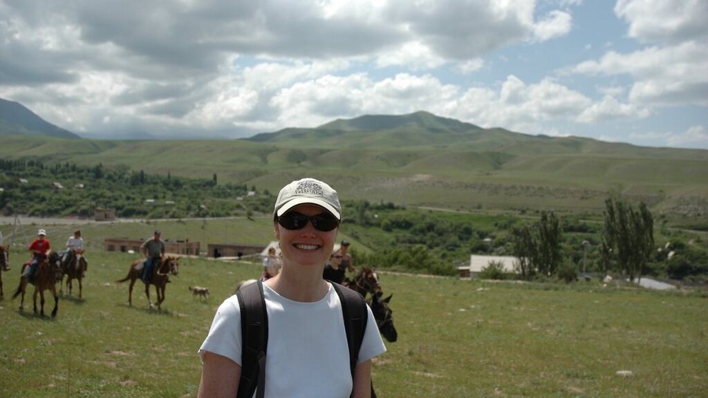 Maureen Bartee, associate director for global health security within the Center for Global Health at the CDC, in Kazakhstan in 2007