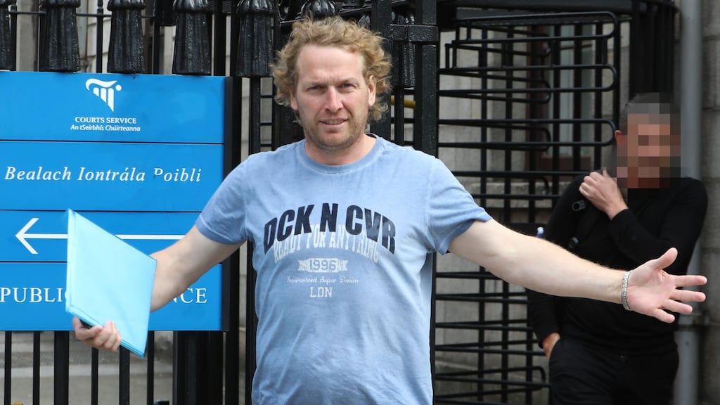 John Kinsella is pictured leaving the Four Courts in Dublin. Photograph: Collins
