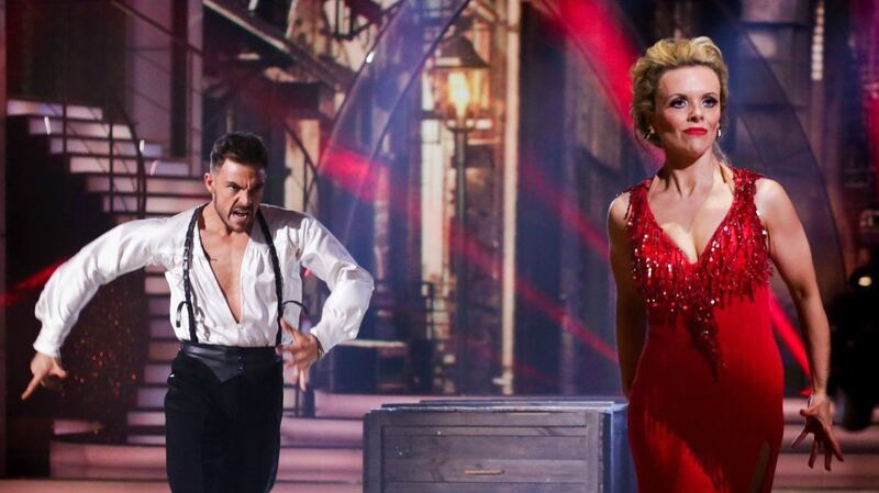 Denise McCormack: tangoed her way to top marks of 30 points in her first dance. Photograph: RTE/Jon Barton