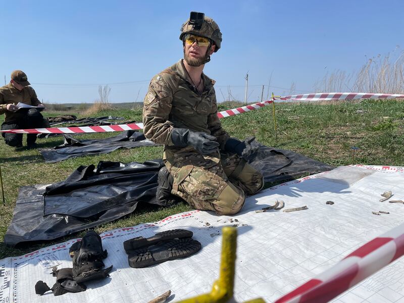 Oleksiy Yukov: 'Until a body is given a decent burial, the soul cannot rest.' Photograph: Daniel McLaughlin