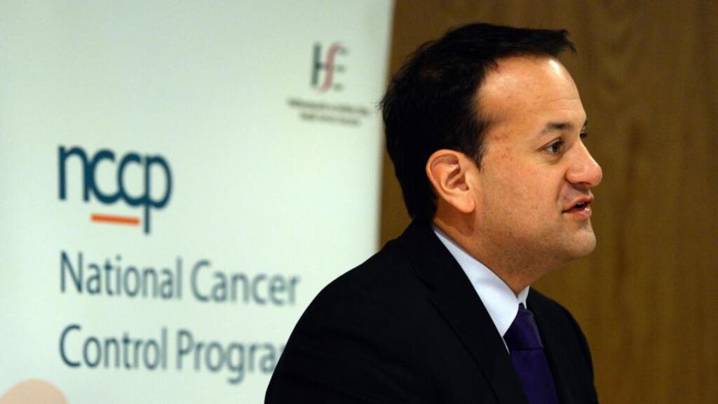 Minister for Health Leo Varadkar speaking at the launch of the NCCP cancer report ‘A Strategy for Cancer Control in Irland’. Photograph: Cyril Byrne