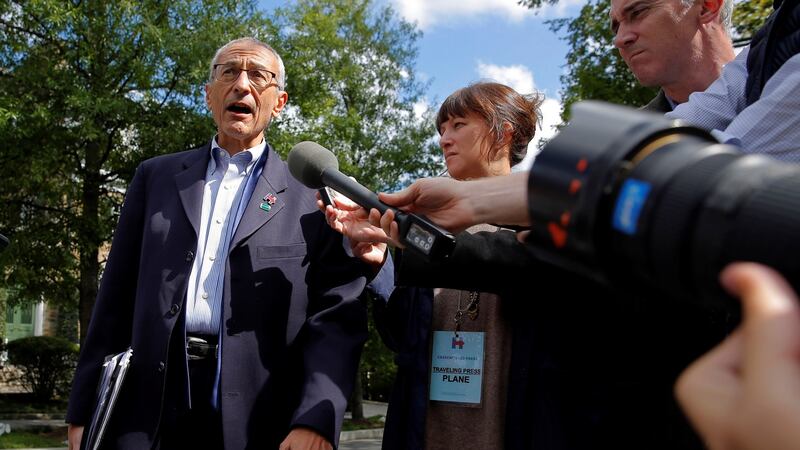 John Podesta: Hillary Clinton’s current campaign chairman five years ago found himself in the middle of row between Chelsea Clinton and Declan Kelly’s business partner, Doug Band. Photograph: Reuters/Brian Snyder