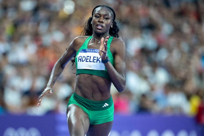 Rhasidat Adeleke: 'If you had to carve out the perfect athlete, you’d have picked her as the model,' says McCarthy. Photograph: Tim Clayton/Corbis/Getty