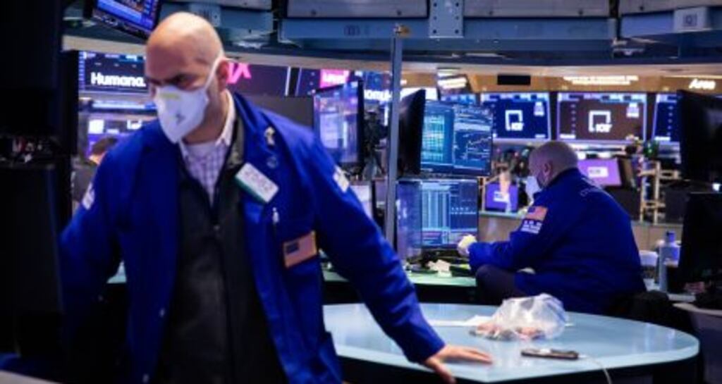 US futures inched upward after the S&P 500 posted the worst start to a year since 2016. Photograph: Michael Nagle/Bloomberg