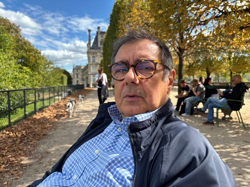 Eduardo Paumelle, a 68-year-old Paris resident: 'I don’t see anybody for the moment who can really take the place in the right direction.' Photograph: Jack Power