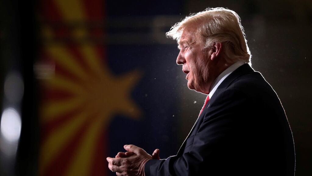 US president Donald Trump: ‘Saudi Arabia has been a great ally, but what happened is unacceptable’. Photograph: Jonathan Ernst/Reuters