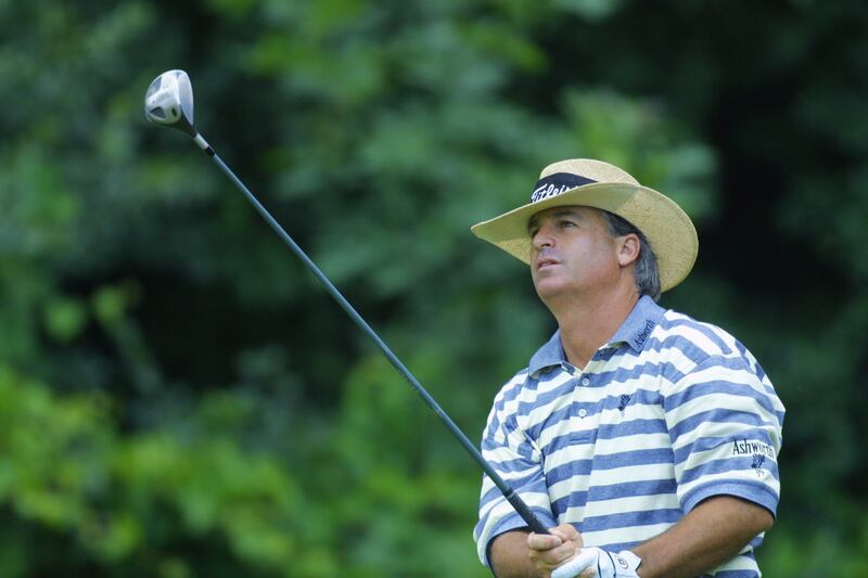 Blaine McCallister during his final round of the 2001 Greater Milwaukee Open at Brown Deer Park golf club in Wisconsin. Photograph: Scott Halleran/Allsport