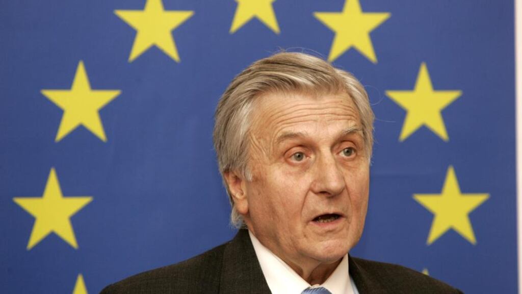 Jean-Claude Trichet: warned ex-taoiseach Brian Cowen of the consequences of the blanket bank guarantee in a previously unseen 2008 letter released under Freedom of Information. Photograph: Dara Mac Dónaill/The Irish Times