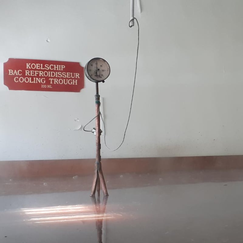 Lambic brewing: the koelschip, or cooling trough, at Timmermans in Belgium