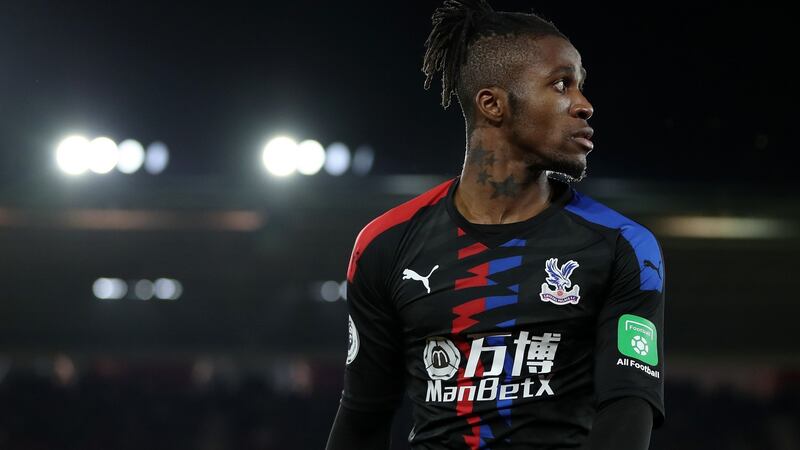 The departure of talisman Wilfried Zaha would free up funds for Crystal Palace. Photograph: Naomi Baker/Getty