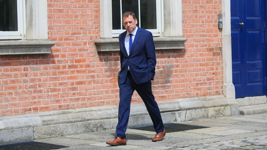 Minister for Agriculture Barry Cowen  during a Government Cabinet meeting at Dublin Castle, Dublin on Monday. Photograph: Gareth Chaney/Collins