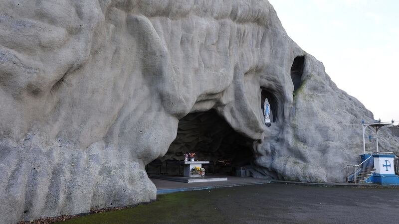 A full-size replica of the Massabielle Grotto in Lourdes, France was built in 1930 beside Mary Immaculate Catholic Church, Inchicore. Photograph: Nick Bradshaw/The Irish Times