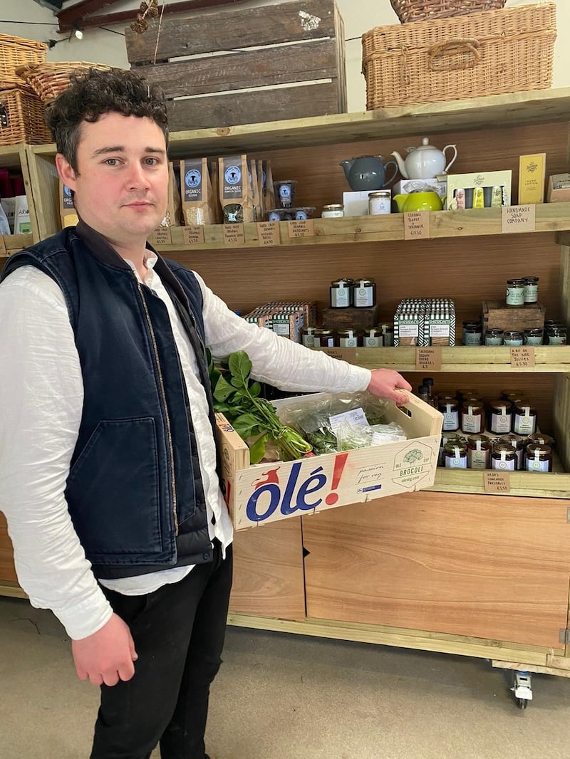 Keith Coleman shops locally at Slane farmers’ market