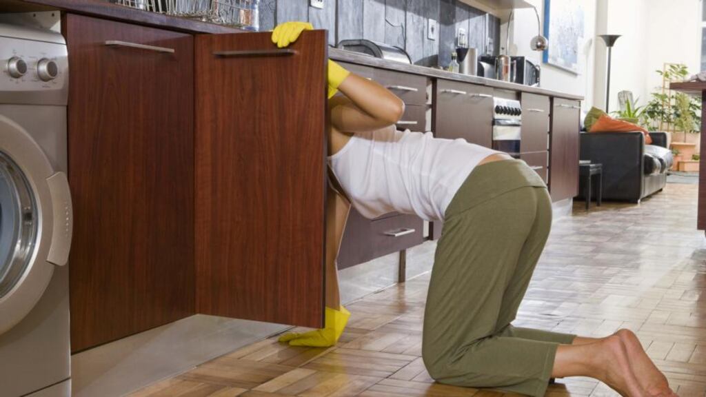 Tackle a kitchen cupboard shelf. It’s the first step that must be taken in order to begin any project. Photograph: Thinkstock