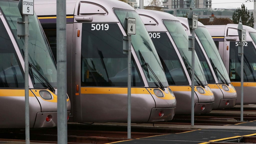 Luas: As a result of failing alcohol tests, the worker was accused of contravening the company’s drugs and alcohol policy. Photograph: Nick Bradshaw