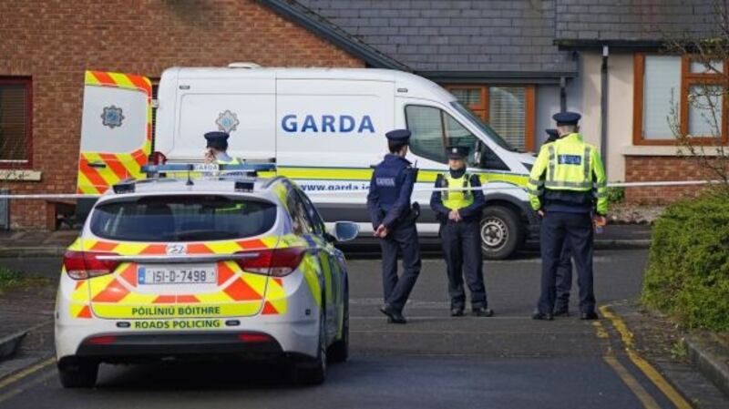 Gardaí at the scene on Connaughton Road in Sligo where Michael Snee was murdered. Photograph: Niall Carson/PA Wire