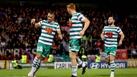 Shamrock Rovers get over early scare against St Pat’s to tighten grip on three-in-a-row