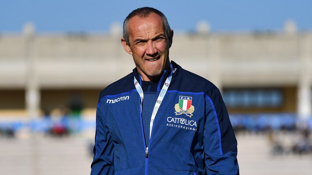 Conor O’Shea:  highly regarded coach has been in Italian rugby’s top job since 2016.  Photograph:  Dan Mullan/Getty Images