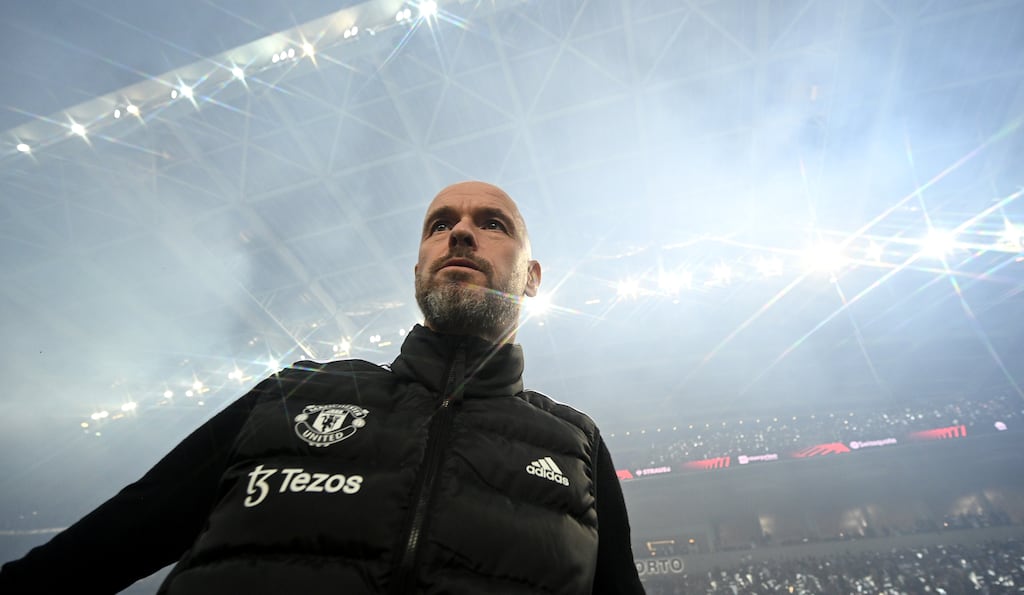Manchester United manager Erik ten Hag. Regardless of how long he lasts, the road ahead for United feels long and grim. Photograph: Octavio Passos/Getty Images