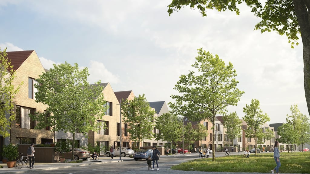 A computer-generated image of the new homes Quintain Ireland is set to develop at Cherry Lane in Cherrywood Village