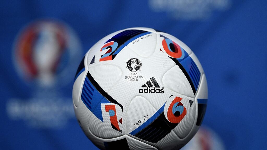 The official football for Euro 2016. Photograph: Franck Fife/AFP/Getty Images