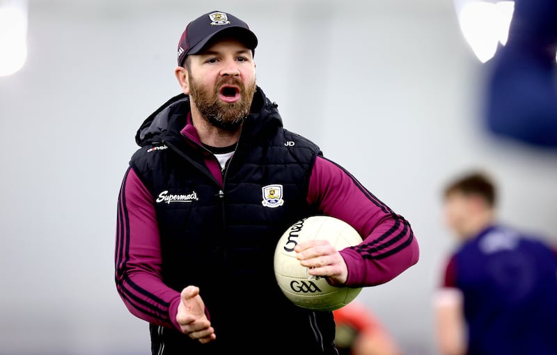 John Divilly: the former teak-tough Galway defender and former St Jarlath's man is now one of Galway's selectors alongside Concannon and manager Joyce. Photograph: Ryan Byrne/Inpho