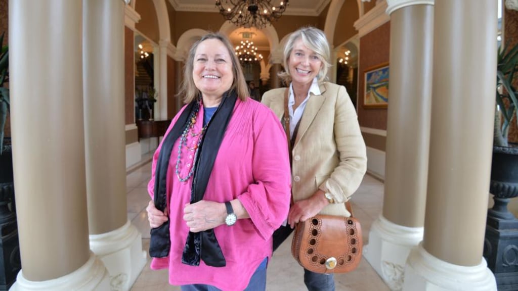 Friends Ciarín Scott and Mary Finnegan. Photograph: Alan Betson