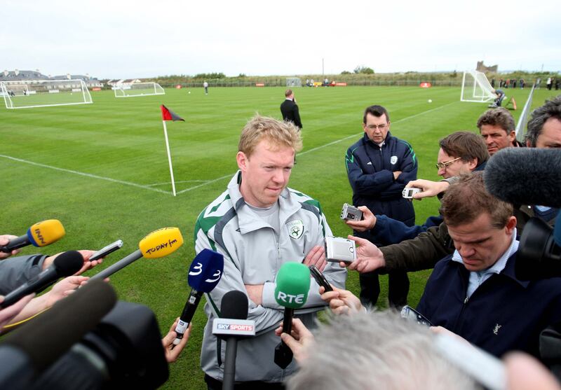 Steve Staunton, then Republic of Ireland manager, in 2007. Photograph: Donall Farmer/Inpho