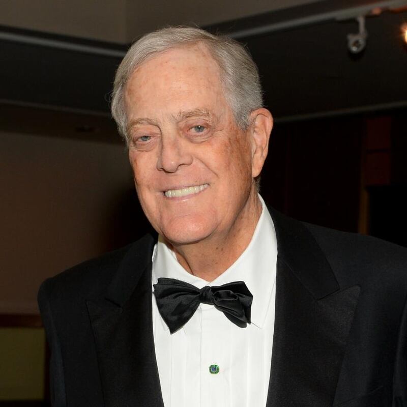 Businessman David Koch attends the Carnegie Hall 125th Season Opening Night Gala at Carnegie Hall in 2015. Photograph: Andrew Toth/Getty Images