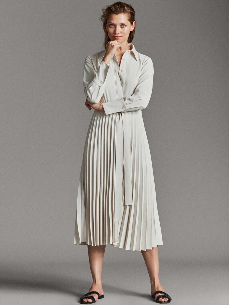 Shirt dress €149, Massimo Dutti