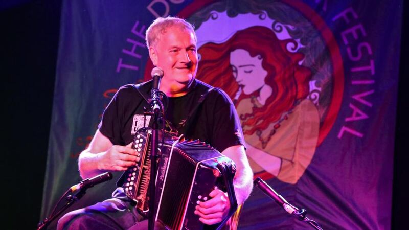 The world accordion to Seamus Begley at Doolin Folk Festival
