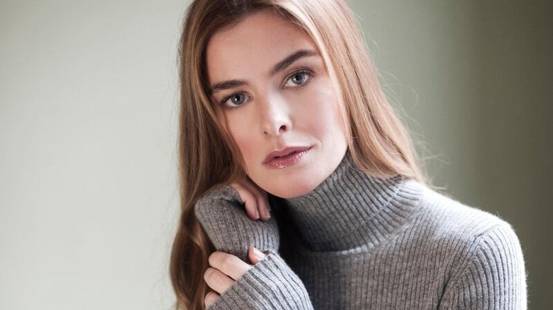 Grey cashmere polo neck, €330, Monaghans, Hibernian Way, Dublin.