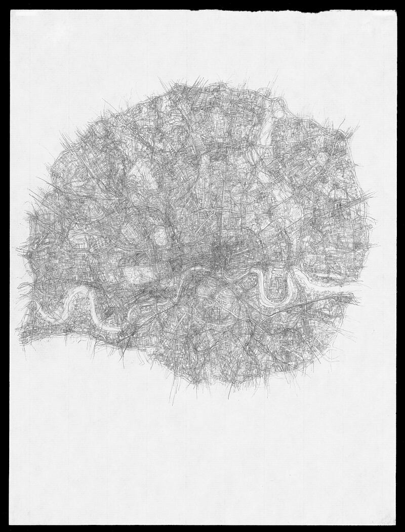 Kathy Prendergast's London, from City Drawings