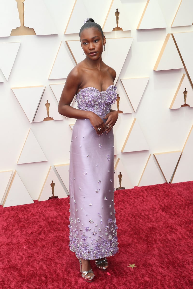 HOLLYWOOD, CALIFORNIA - MARCH 27: Demi Singleton attends the 94th Annual Academy Awards at Hollywood and Highland on March 27, 2022 in Hollywood, California. (Photo by David Livingston/Getty Images)