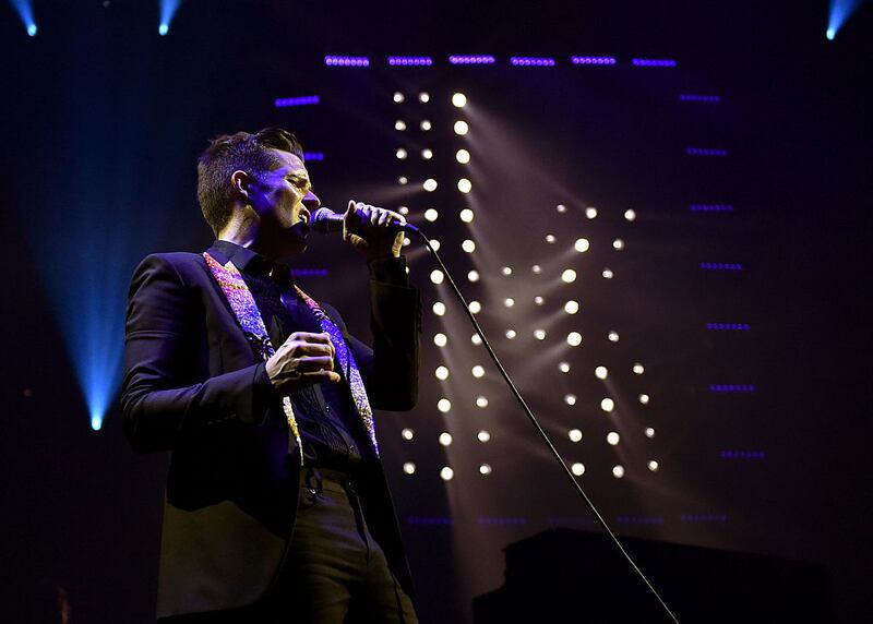 Brandon Flowers of The Killera. Photograph: Kevin Winter/Getty Images for ABA